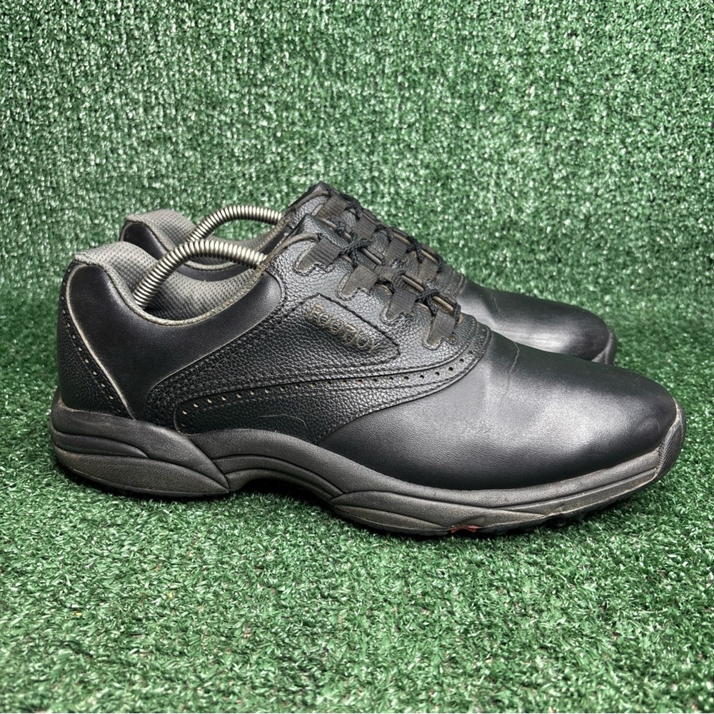 Footjoy Shoes Mens 11 Golf Cleat Sneakers Black Lace Up‎ Low Top Comfort 45449